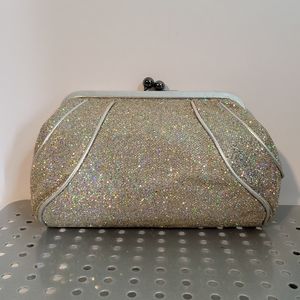 NINEWEST Silver Sparkle Clutch